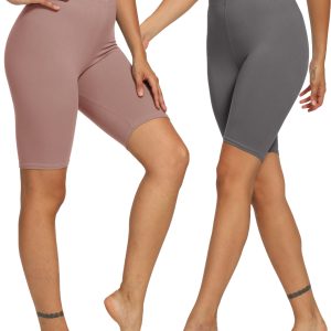 Women's Biker Shorts, 8-inch Summer Shorts, Soft And Elastic, Suitable To Wear Under Dresses, For Training, Running, Cycling And Yoga